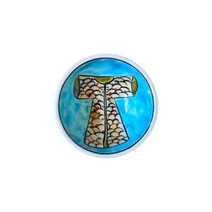 İznik Çini Turkish Porcelain Miniature Finger Dish 3.25" Hand-Painted Blue